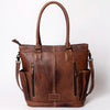 ADBG1013 American Darling Handwoven Saddle Blanket Leather Tote Bag Western Style
