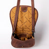 ADBG1015 American Darling Handwoven Saddle Blanket Leather Crossbody Bag Western Flap Purse