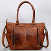 ADBG1017 American Darling Handwoven Saddle Blanket Leather Tote Bag Western Cowgirl Handbag