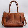 ADBG1017 American Darling Handwoven Saddle Blanket Leather Tote Bag Western Cowgirl Handbag