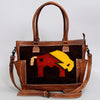 ADBG1017 American Darling Handwoven Saddle Blanket Leather Tote Bag Western Cowgirl Handbag