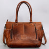 ADBG1017 American Darling Handwoven Saddle Blanket Leather Tote Bag Western Cowgirl Handbag
