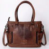 ADBG1017 American Darling Handwoven Saddle Blanket Leather Tote Bag Western Cowgirl Handbag