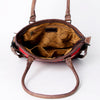 ADBG1017 American Darling Handwoven Saddle Blanket Leather Tote Bag Western Cowgirl Handbag
