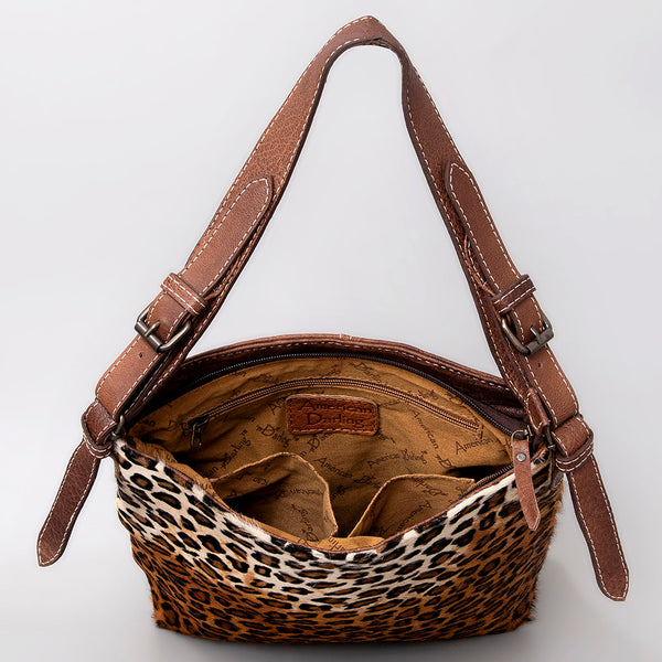 ADBG1018 American Darling Hair-On Cowhide Leather Crossbody Bag Western Handmade Purse