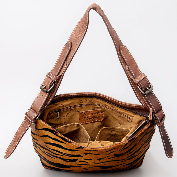 ADBG1018 American Darling Hair-On Cowhide Leather Crossbody Bag Western Handmade Purse