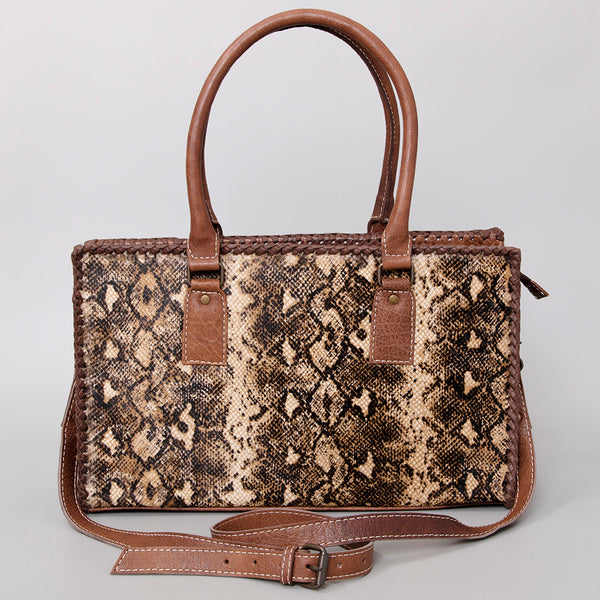 ADBG1019 American Darling Hair-On Leather Tote Bag Handcrafted Western Carryall