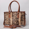 ADBG1019 American Darling Hair-On Leather Tote Bag Handcrafted Western Carryall