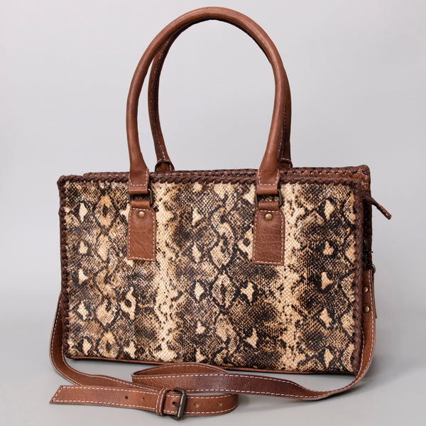 ADBG1019 American Darling Hair-On Leather Tote Bag Handcrafted Western Carryall