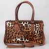 ADBG1019 American Darling Hair-On Leather Tote Bag Handcrafted Western Carryall