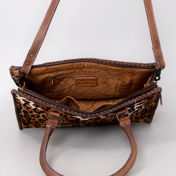 ADBG1019 American Darling Hair-On Leather Tote Bag Handcrafted Western Carryall