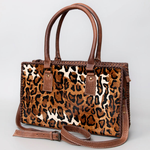ADBG1019 American Darling Hair-On Leather Tote Bag Handcrafted Western Carryall