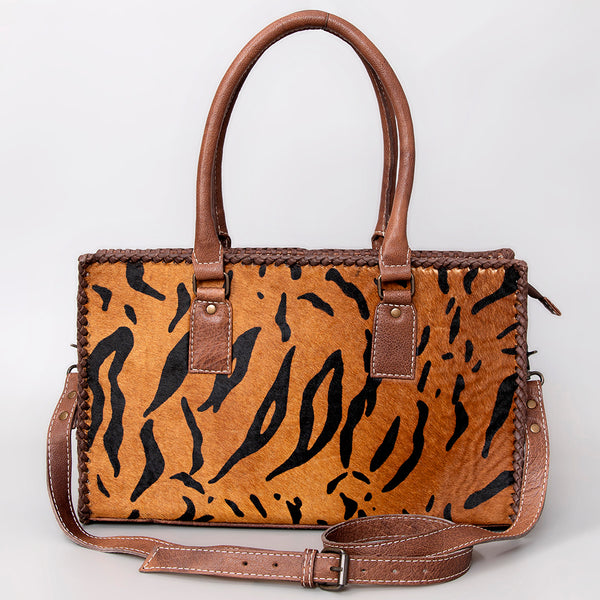 ADBG1019 American Darling Hair-On Leather Tote Bag Handcrafted Western Carryall