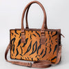 ADBG1019 American Darling Hair-On Leather Tote Bag Handcrafted Western Carryall