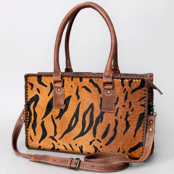 ADBG1019 American Darling Hair-On Leather Tote Bag Handcrafted Western Carryall