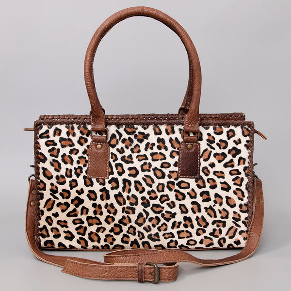 ADBG1019 American Darling Hair-On Leather Tote Bag Handcrafted Western Carryall