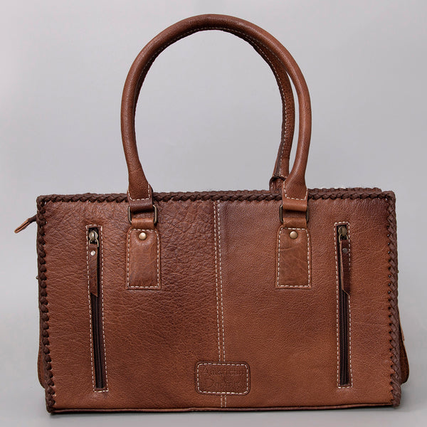 ADBG1019 American Darling Hair-On Leather Tote Bag Handcrafted Western Carryall