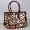 ADBG1019 American Darling Hair-On Leather Tote Bag Handcrafted Western Carryall