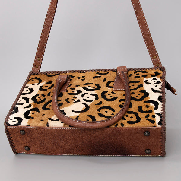 ADBG1019 American Darling Hair-On Leather Tote Bag Handcrafted Western Carryall