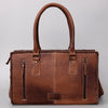 ADBG1019 American Darling Hair-On Leather Tote Bag Handcrafted Western Carryall