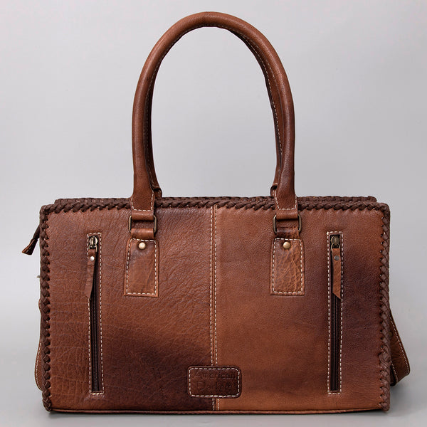 ADBG1019 American Darling Hair-On Leather Tote Bag Handcrafted Western Carryall
