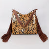 ADBG1020 American Darling Hair-On Leather Hobo Bag with Fringes Western Handcrafted Purse