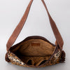 ADBG1020 American Darling Hair-On Leather Hobo Bag with Fringes Western Handcrafted Purse