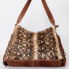 ADBG1020 American Darling Hair-On Leather Hobo Bag with Fringes Western Handcrafted Purse