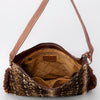 ADBG1020 American Darling Hair-On Leather Hobo Bag with Fringes Western Handcrafted Purse
