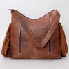 ADBG1020 American Darling Hair-On Leather Hobo Bag with Fringes Western Handcrafted Purse
