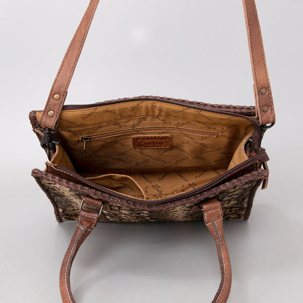 ADBG1021 American Darling Western Hair-On Cowhide Genuine Leather Tote Bag