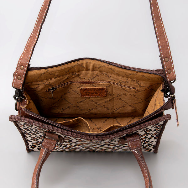 ADBG1021 American Darling Western Hair-On Cowhide Genuine Leather Tote Bag