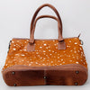 ADBG1022 American Darling Western Hair-On Cowhide Leather Tote Bag