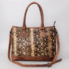 ADBG1022 American Darling Western Hair-On Cowhide Leather Tote Bag
