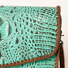 ADBG1023 American Darling Western Crocodile-Embossed Leather Handbag Crossbody Hand bag