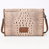 ADBG1023 American Darling Western Crocodile-Embossed Leather Handbag Crossbody Hand bag