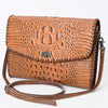 ADBG1023 American Darling Western Crocodile-Embossed Leather Handbag Crossbody Hand bag