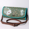 ADBG1024 American Darling Hand-Tooled Floral Leather Western Crossbody Bag