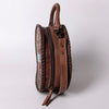 ADBG1025 American Darling Hand-Tooled Floral Leather Canteen Bag Western Genuine Leather