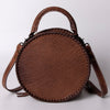 ADBG1025 American Darling Hand-Tooled Floral Leather Canteen Bag Western Genuine Leather