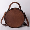 ADBG1025 American Darling Hand-Tooled Floral Leather Canteen Bag Western Genuine Leather
