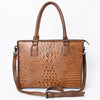 ADBG1026 American Darling Crocodile-Embossed Genuine Leather Tote Bag Western Luxury Handbag
