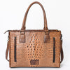 ADBG1026 American Darling Crocodile-Embossed Genuine Leather Tote Bag Western Luxury Handbag