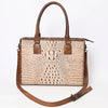 ADBG1026 American Darling Crocodile-Embossed Genuine Leather Tote Bag Western Luxury Handbag