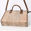 ADBG1026 American Darling Crocodile-Embossed Genuine Leather Tote Bag Western Luxury Handbag
