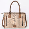 ADBG1026 American Darling Crocodile-Embossed Genuine Leather Tote Bag Western Luxury Handbag