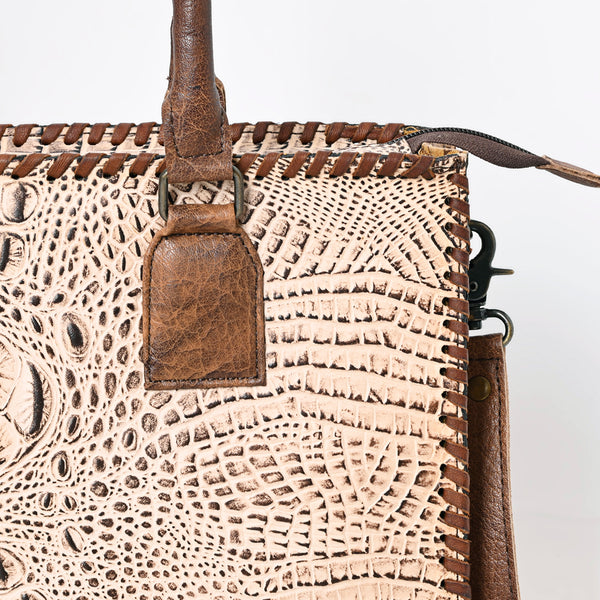ADBG1026 American Darling Crocodile-Embossed Genuine Leather Tote Bag Western Luxury Handbag