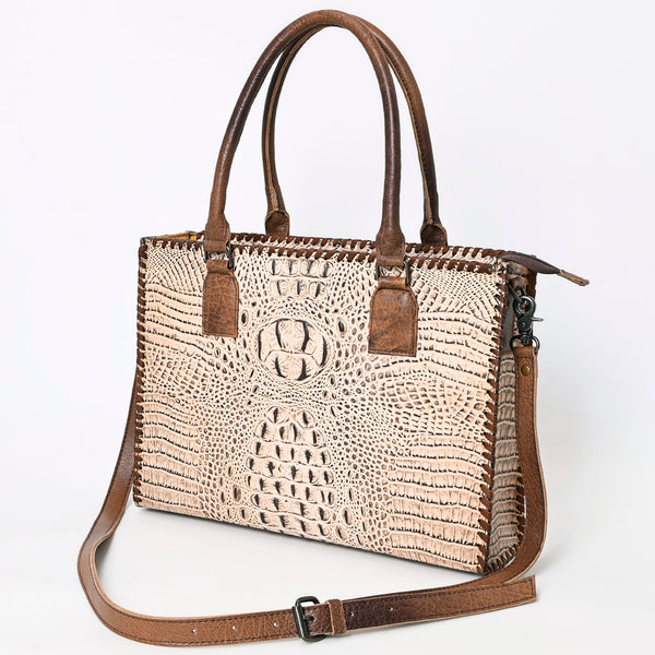ADBG1026 American Darling Crocodile-Embossed Genuine Leather Tote Bag Western Luxury Handbag