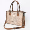 ADBG1026 American Darling Crocodile-Embossed Genuine Leather Tote Bag Western Luxury Handbag