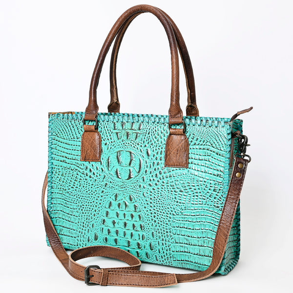 ADBG1026 American Darling Crocodile-Embossed Genuine Leather Tote Bag Western Luxury Handbag